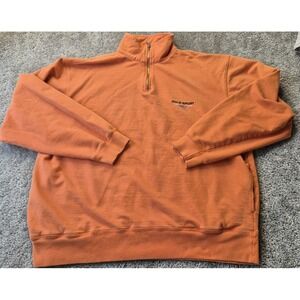 Vtg 90s Polo Sport Ralph Lauren Mens L Faded Spell Out Flag Half Zip Sweatshirt